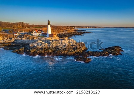 The Portland Head Light in Cape Elizabeth, Maine