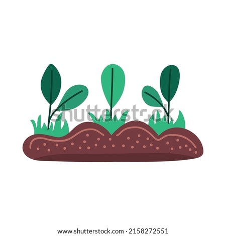 plants in ground cultive icon