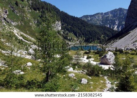 Alpine Environment around the lake of Krn Slovenia