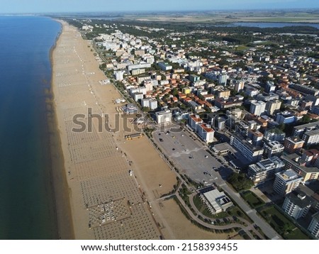 Aerial View of Bibione, Adriatic Sea, Italy