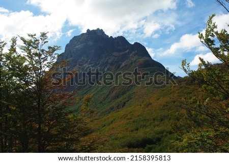 Picture of a peak in Ushuaia's National Park