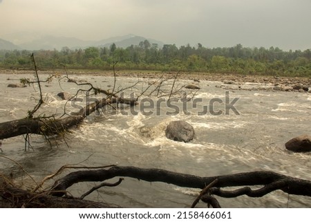 beautiful Murti river after heavy rain fall