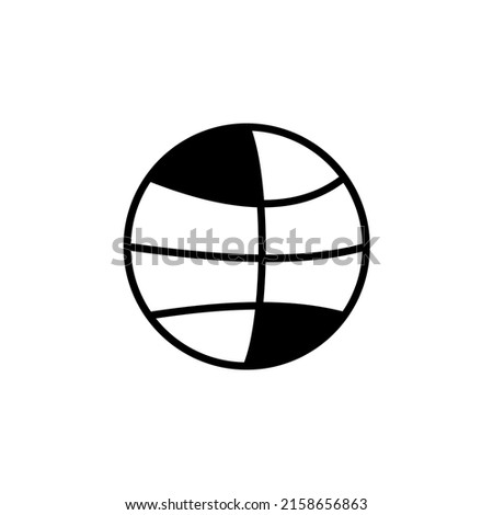 Sport, Ball, Game Solid Line Icon Vector Illustration Logo Template. Suitable For Many Purposes.
