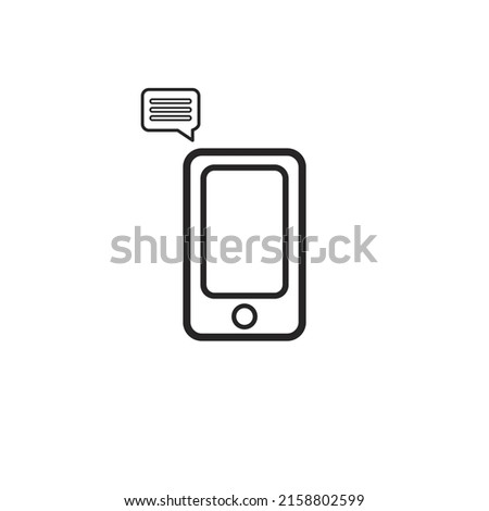 Chat with phone Free Vector