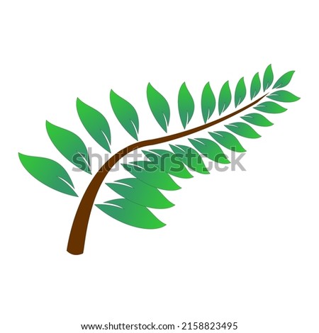 Illustration vector graphic of leaf branch