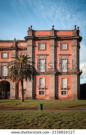 View of the Royal Palace of Capodimonte, Naples, Italy. Royalty-Free Stock Photo #2158826127