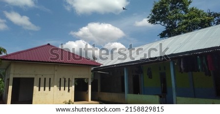 condition of scholl at the village. in picture have toilet and class unused.