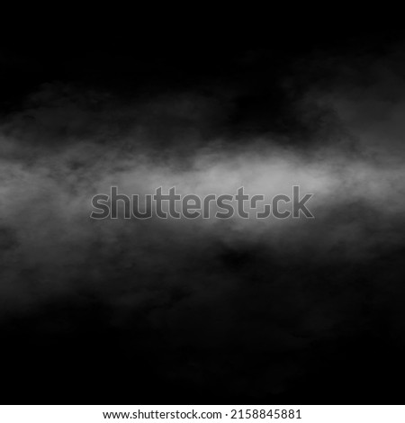smoke overlay effect. fog overlay effect. atmosphere overlay effect. fume overlay. vapor overlays.  Isolated black background. Misty fog effect, texture overlays. fog background texture. steam, smoky. Royalty-Free Stock Photo #2158845881