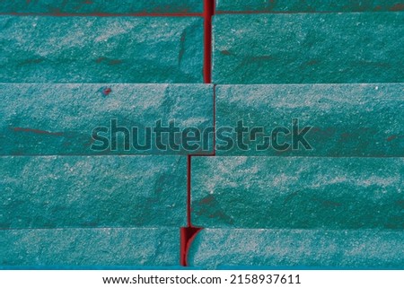 Rough facing brick, altered colors, colorful background in soft pastel colors. Smooth brickwork texture for background