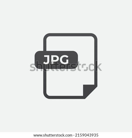 JPG File Vector Icon Paper Illustration Royalty-Free Stock Photo #2159043935