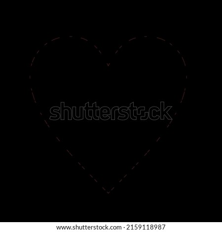 a painted heart on a black background
