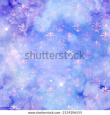 Galaxy and Damask 12x12 Scrapbook Papers