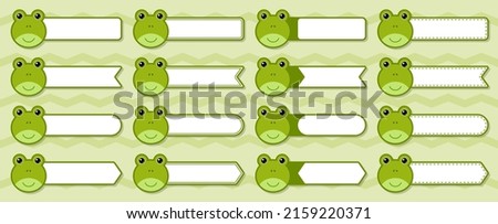 Note sticker set with Frog