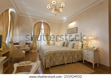 Interior of a classic style bedroom 
