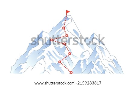 Route to the top of mountain.
