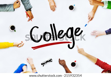 Multi-Ethnic Group of People and College Concepts