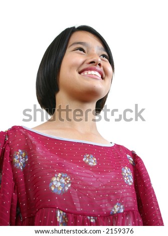 Portrait of asian teen