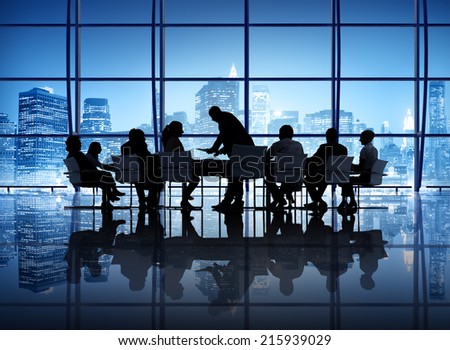Business Meeting in an office
