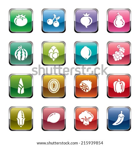 Fruit and Vegetables Icons