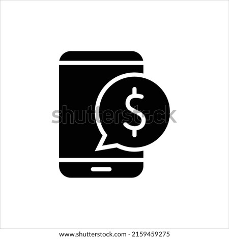 Mobile payment icon vector graphic illustration