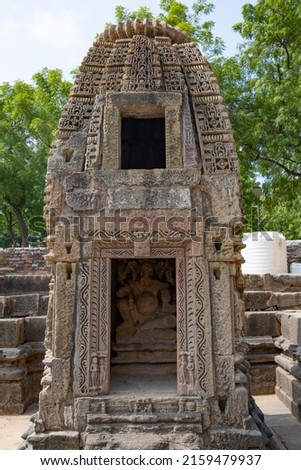 Ganesh Temple at Sun Temple, Modhera, Gujarat Royalty-Free Stock Photo #2159479937