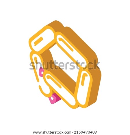 sausages nutrition isometric icon vector. sausages nutrition sign. isolated symbol illustration