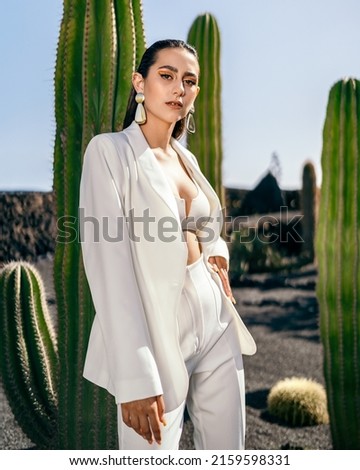 Editorial photos, in cactus garden