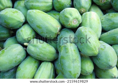 fresh healthy Green Papaya stock on shop for sell
