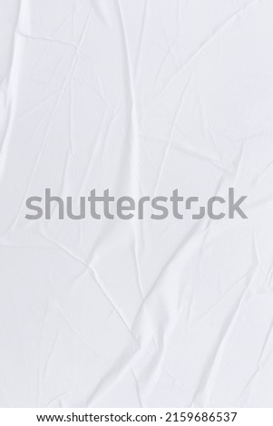 Blank white paper is crumpled texture background. Crumpled paper texture backgrounds for various purposes Royalty-Free Stock Photo #2159686537