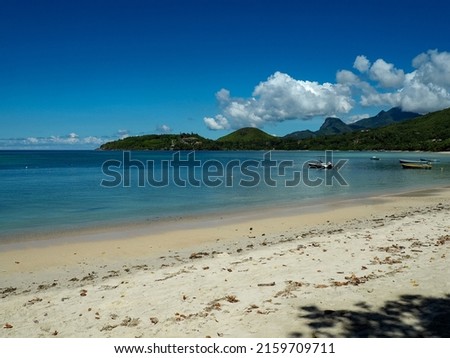 View of the beautiful coastline of Mahe, Seychelles 