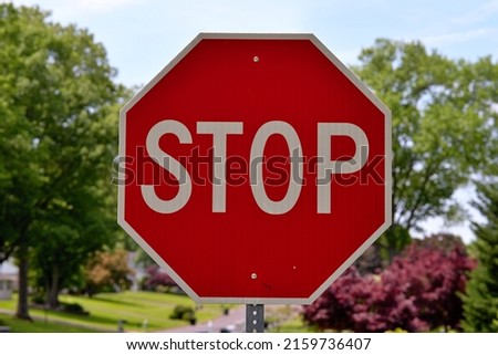 Image of stop sign and stop ahead sign