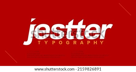 Abstract modern urban alphabet fonts. Typography sport, game, technology, fashion, digital, future creative logo font. vector illustration Royalty-Free Stock Photo #2159826891