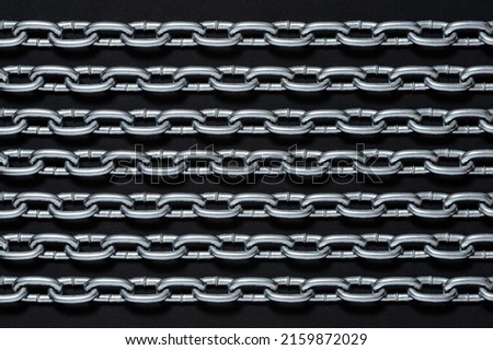 metal chain backround on black