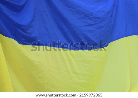 protest against war in ukraine close up ukrainian flag