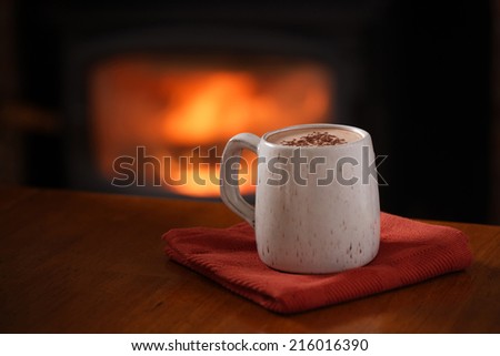 A mug of Hot Chocolate Royalty-Free Stock Photo #216016390
