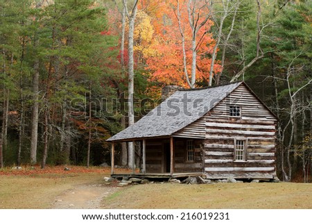 Rustic Cabin Royalty-Free Stock Photo #216019231