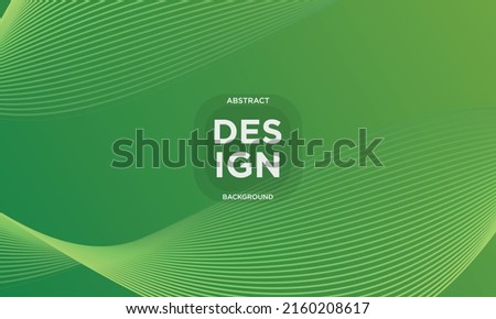 green abstract background wave, natural line concept, for background or landing page