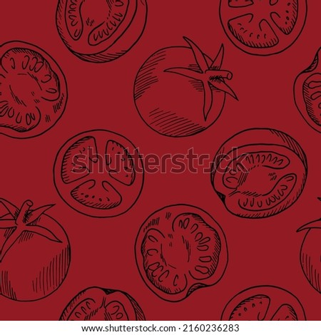 Tomatoes outline. Isolated on a black background. For your design. Suitable for cookbooks, recipes, aprons, kitchen accessories, stickers, dishes, food and condiment packs.