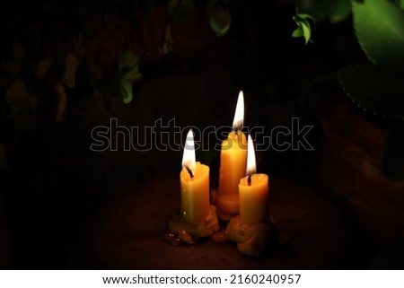 Candle light in the dark , Candle light background 