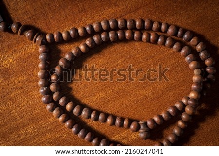 Background wallpaper of rosary beads (tasbih)