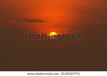 Sunrise or sunset cloud sky