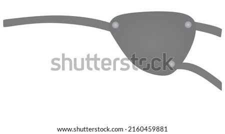 One eye patch. vector illustration Royalty-Free Stock Photo #2160459881