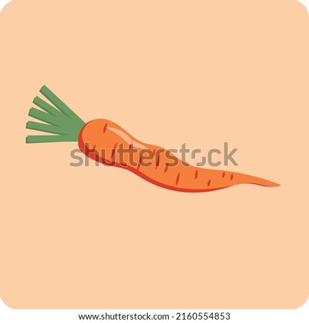 Carrot. Vegetable Design element. Healthy food icon