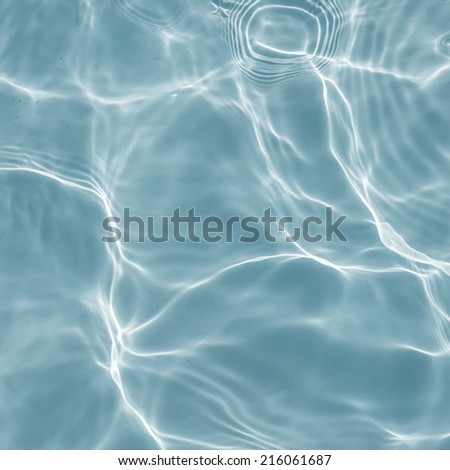 Background of rippled pattern of clean water in a blue pool.