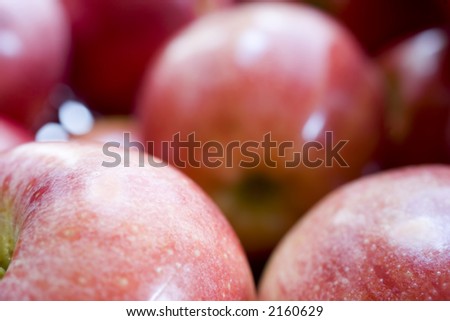 Photo of a group of apples shot up close--good for a background
