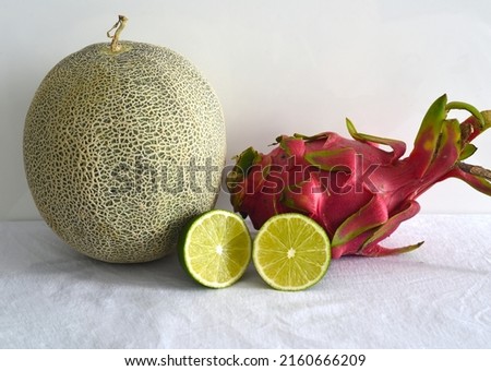 Vietnamese fruit on white background