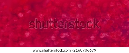 photo sequin, abstract banner, pink, red blurred bokeh background for the designer with sparkles, postcard, long panorama, concept Mother's Day, Valentine's Day, Birthday, festive mood