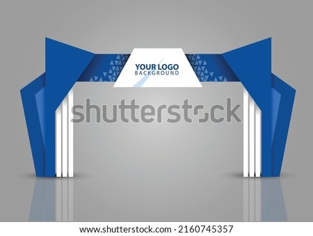 exhibition stand Gate entrance vector with for mock up event display, arch design	 Royalty-Free Stock Photo #2160745357