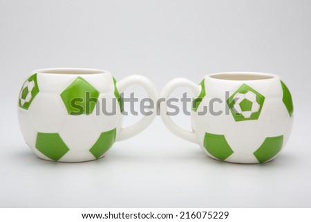 Glass Cup white background.