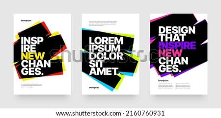 Vector layout template design for events, companies or any business related. Royalty-Free Stock Photo #2160760931